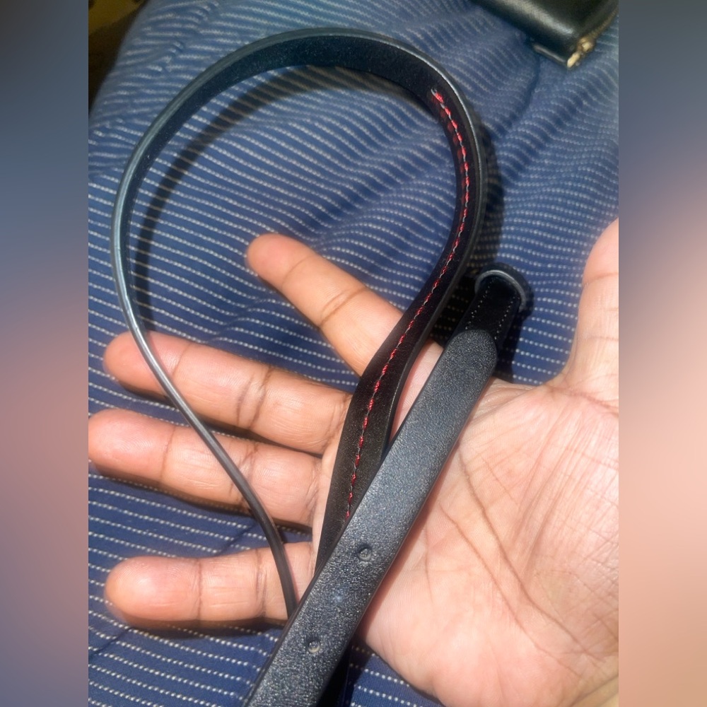 Colehaan Vibrant Red Leather fold over  Clutch - Picture 11 of 14